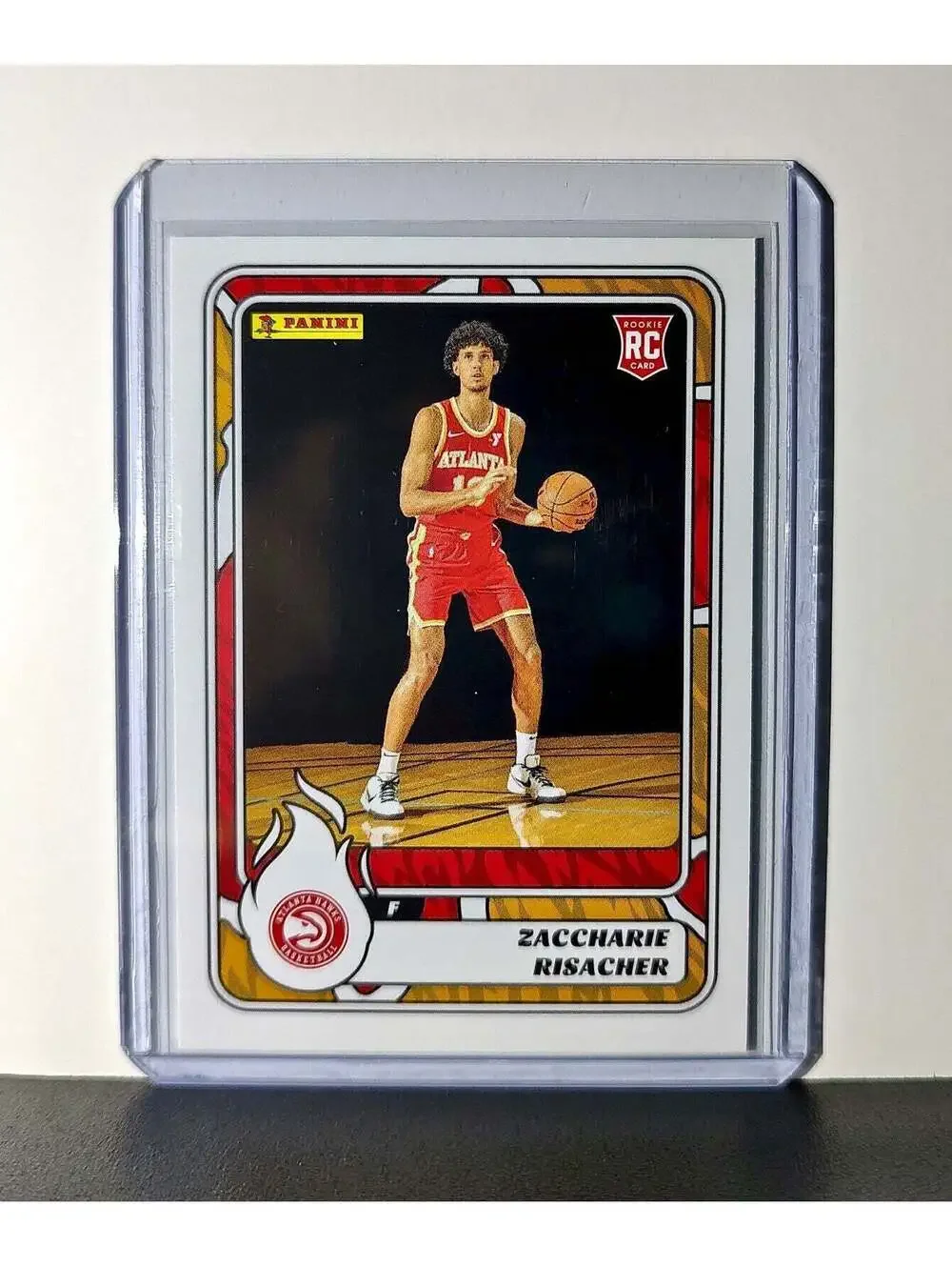 Zaccharie Risacher Rookie 2024-25 Panini NBA #71 Sticker Card Atlanta Hawks